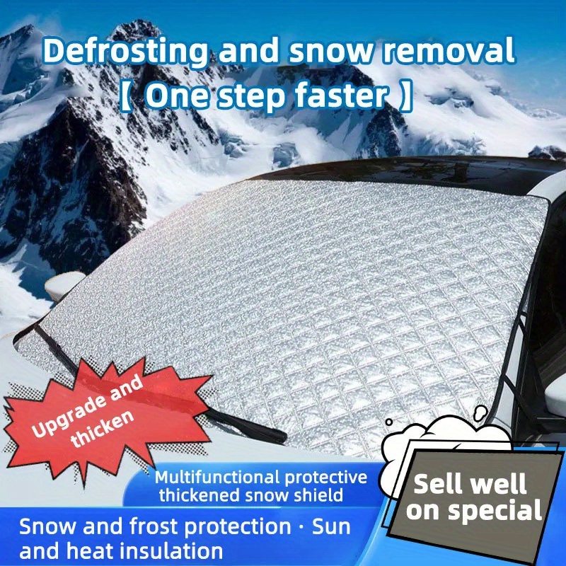 Auto Schnee Abdeckung Frontscheibe Sonnenschutz Glas Visier - Temu