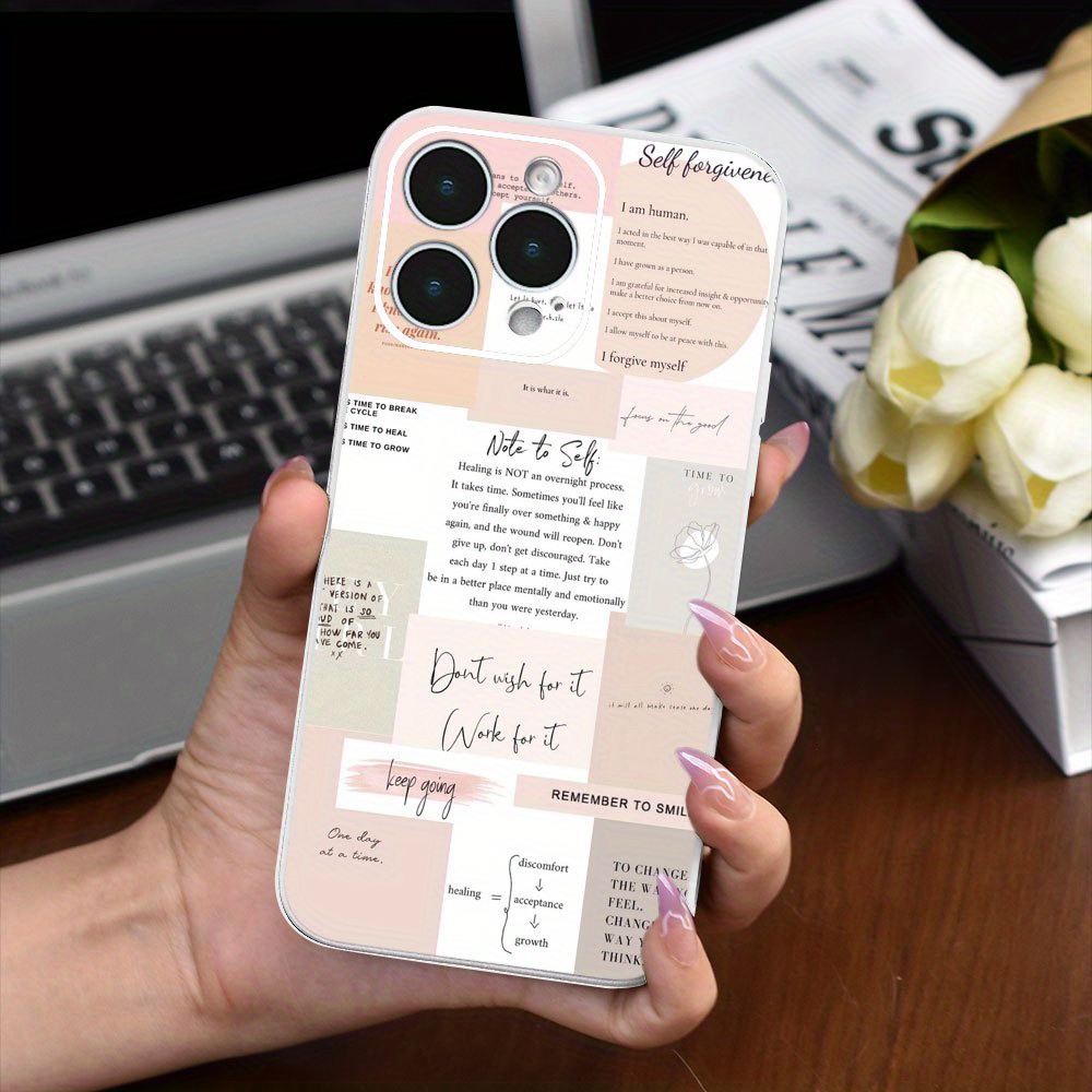 

Creative Letter Printed Phone Case For 15 14 13 12 11 Xs Xr X 7 8 Plus Pro Max Mini
