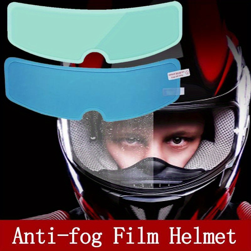 Casco de motocicleta de tipo universal Anti-lluvia Película antivaho Coche  eléctrico Medio casco Parche de lente antivaho
