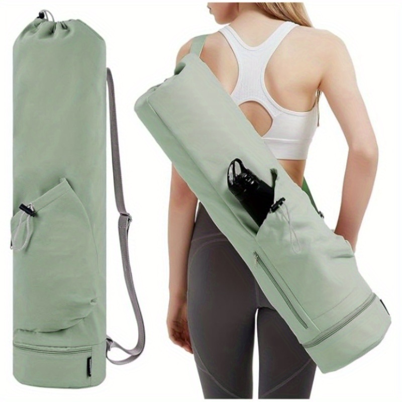 Sports Gym Bag Wet Pocket Shoes Compartment Yoga Mat Holder - Temu