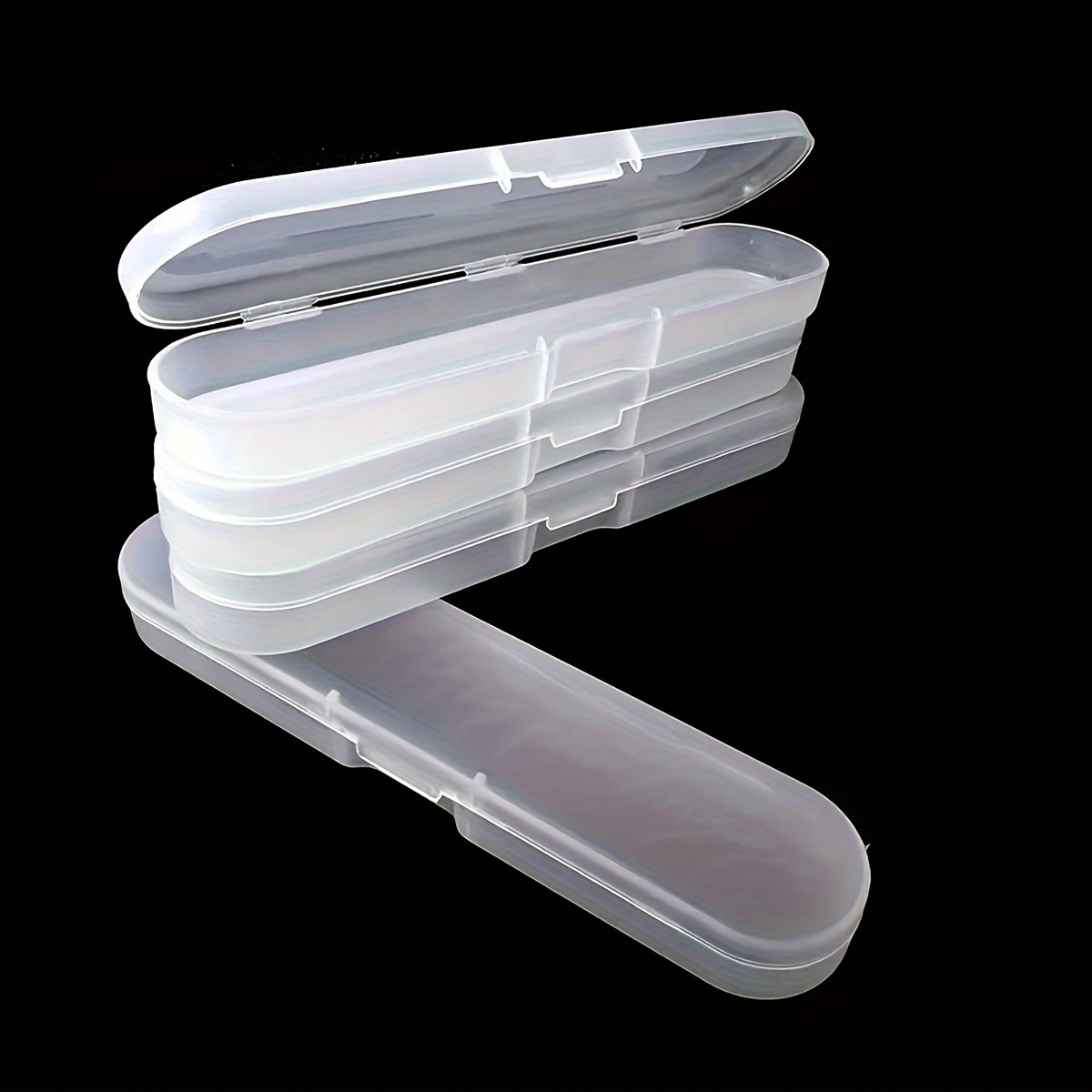 Transparent Plastic Storage Box Long Oval Storage Box - Temu