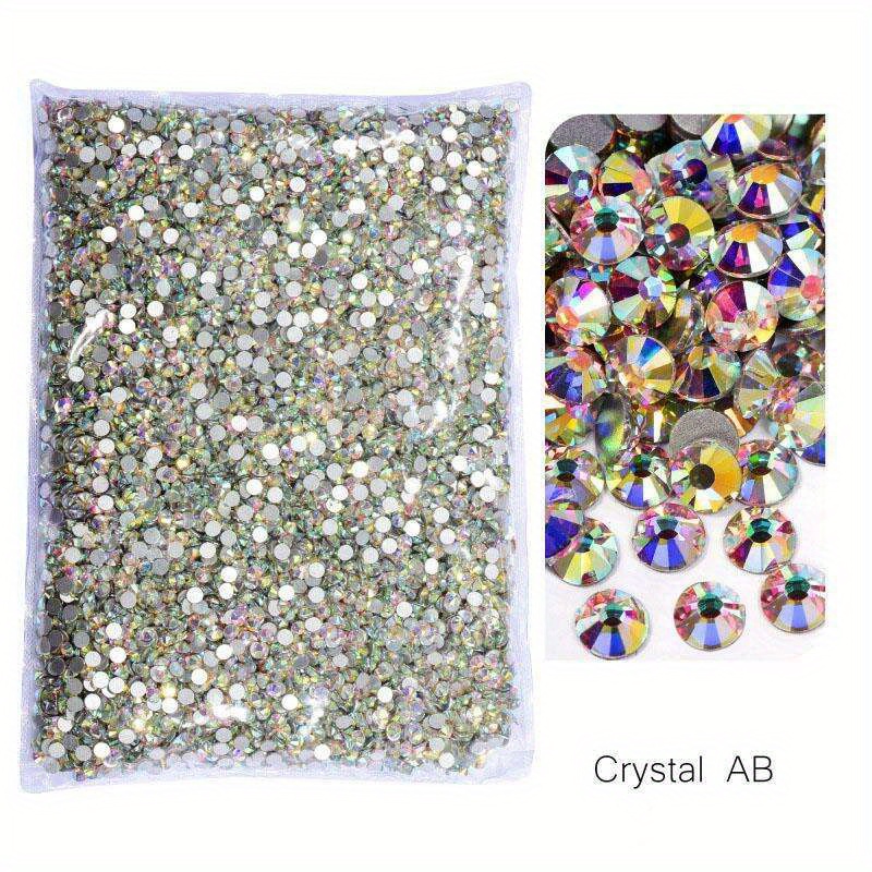 

14400pcs Big Package Bulk Flat Back Crystal Ab Non Hotfix Rhinestones Clear Strass For Diy Nail Art Decorative Accessories Jewelry Making Supplies