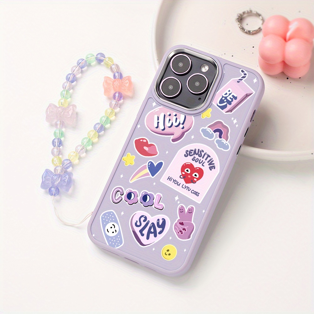 

Cartoon Popular Pattern Electroplated Frame Anti-fall Mobile Phone Case Suitable For Iphone15promax/15plus/15pro/15, 14promax/14plus/14pro/14,13promax/13pro/13,12promax/12pro/12,11promax/11