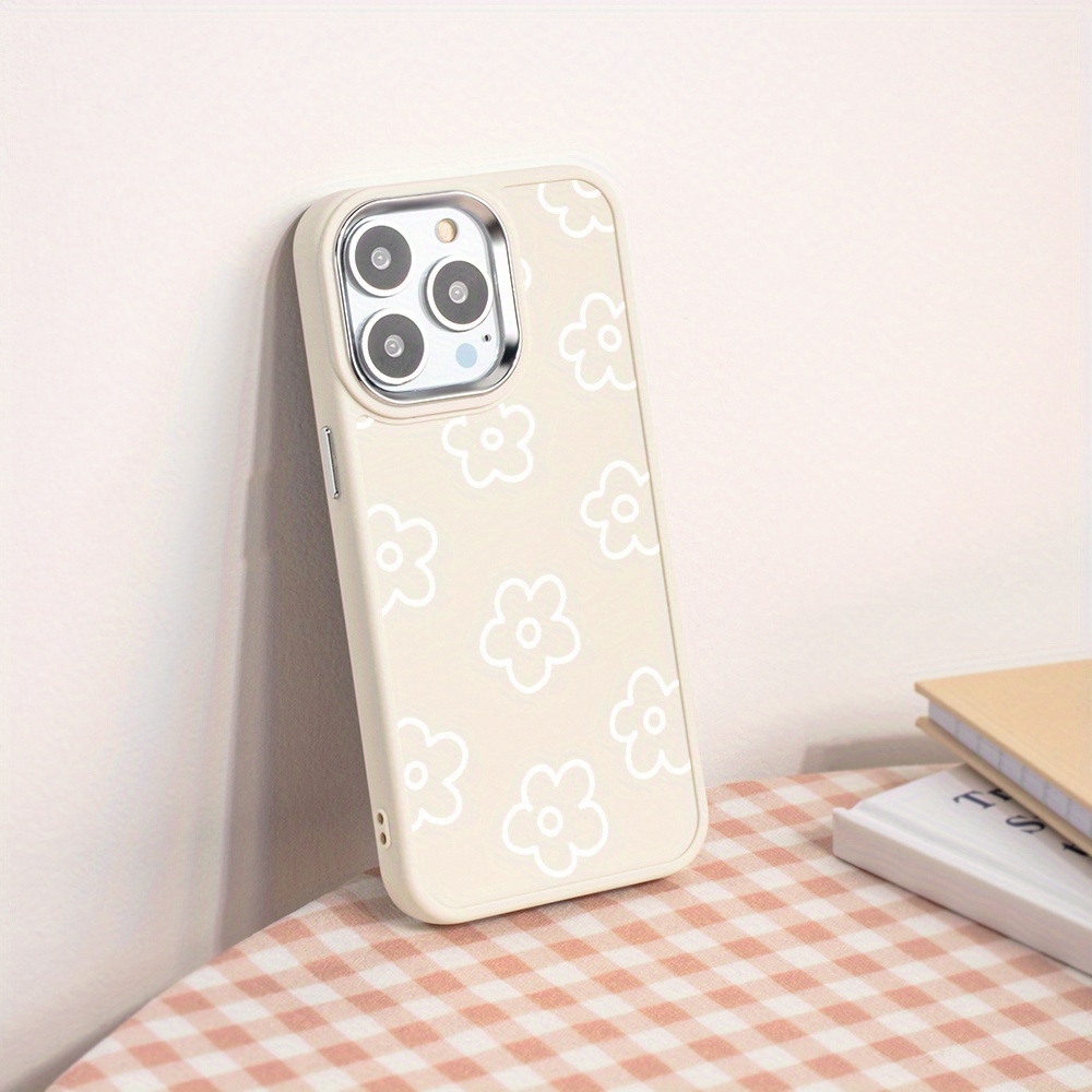 

Flower Popular Pattern Electroplated Frame Phone Case For Iphone15promax/15plus/15pro/15, 14promax/14plus/14pro/14, 13promax/13pro/13, 12promax/12pro/12, 11promax/11