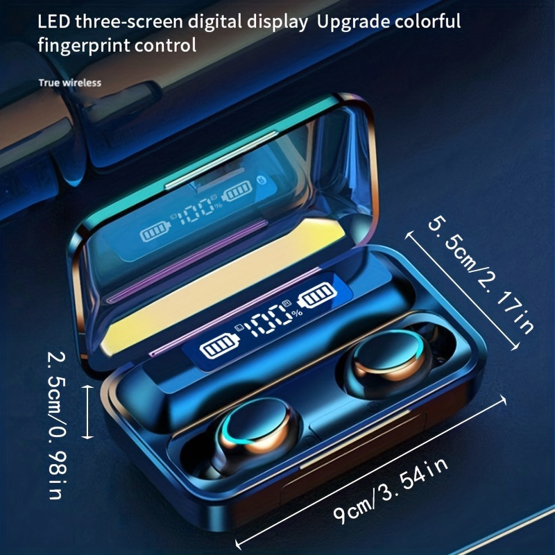 F9 Tws Kulak İçi Hi-fi Stereo Kablosuz Kulaklık Kablosuz Kulaklıklar Spor Yaşam Kulaklıkları Oyun Kulaklığı Iphone Android İçin, Kadınlar ve Erkekler İçin Hediyeler_voghion.com
