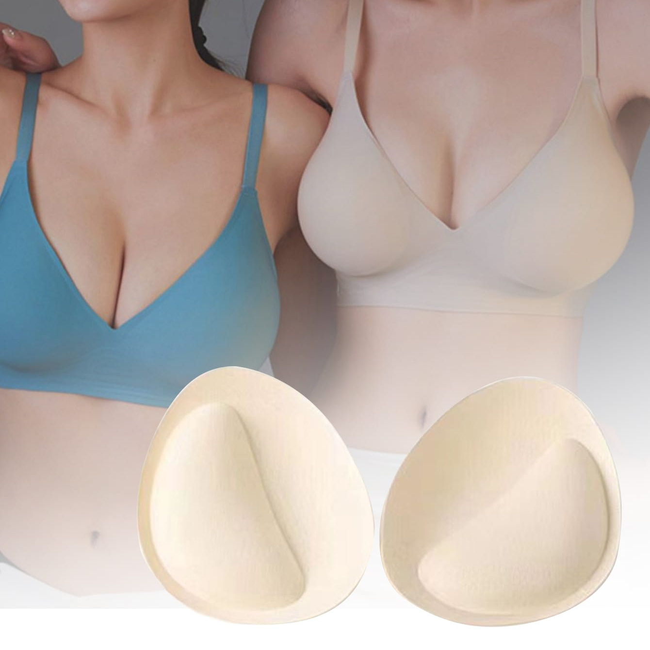 2 Pairs Reusable Bra Insert Pads, Invisible Anti-convex Chest Enhancer  Pads, Women's Lingerie & Underwear Accessories