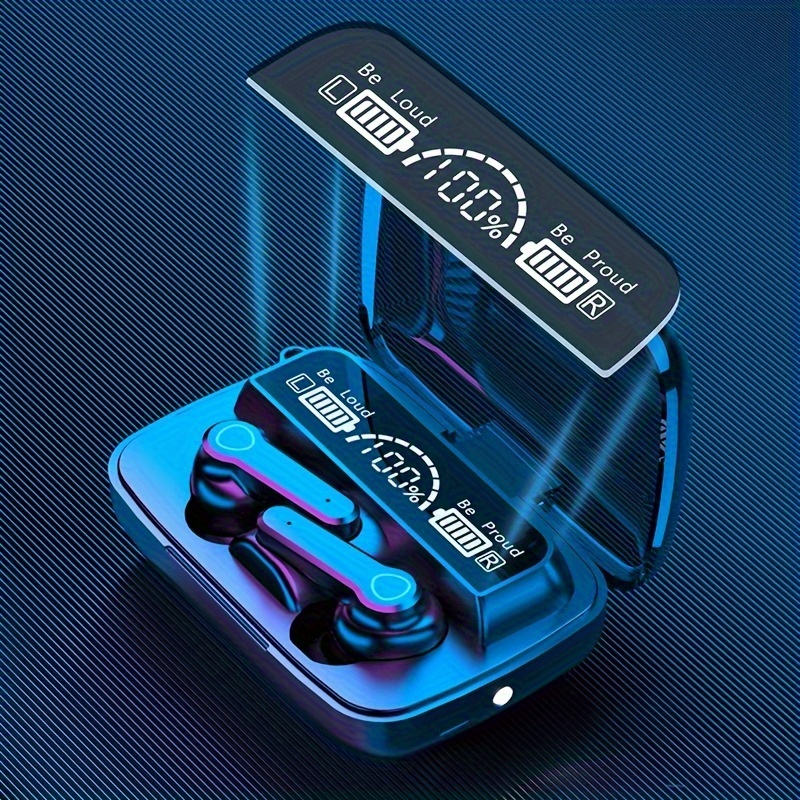 Auricolare TWS Auricolare Intelligente Touch Control Cuffie wireless Display LED impermeabile con torcia elettrica_voghion.com