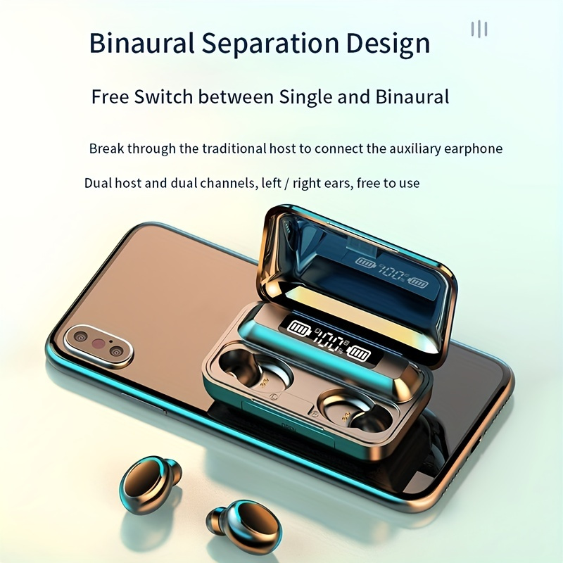F9 Tws Kulak İçi Hi-fi Stereo Kablosuz Kulaklık Kablosuz Kulaklıklar Spor Yaşam Kulaklıkları Oyun Kulaklığı Iphone Android İçin, Kadınlar ve Erkekler İçin Hediyeler_voghion.com
