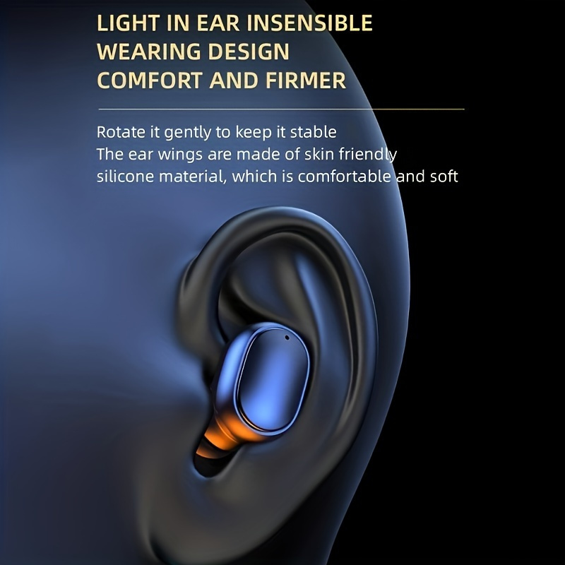 Wireless Earbuds In-ear Hi-fi Stereo Waterproof Bluetooth Headset_voghion.com