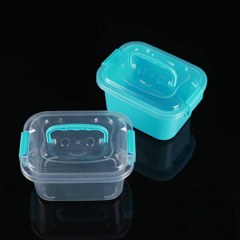 1pc，mini Storage Box, Tabletop Transparent Storage Box, With