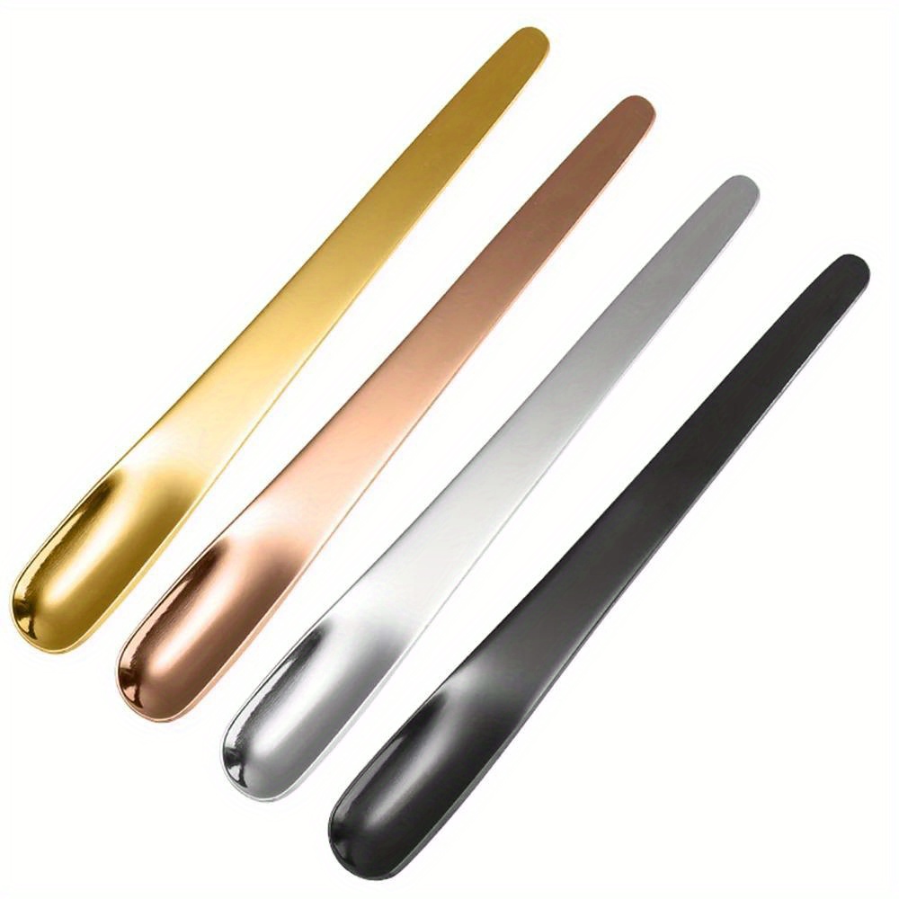 6pcs coffee spoon stainless steel flat spoon for dessert small coffee scoop mixer stirring bar spoon kitchen tableware details 0