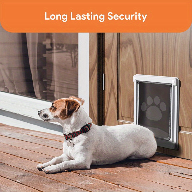 Dog door with store sensor