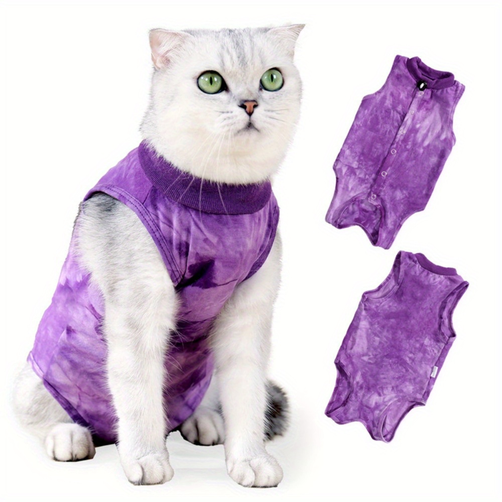 Breathable Cat Recovery Suit Cat Clothing Postoperative Use - Temu
