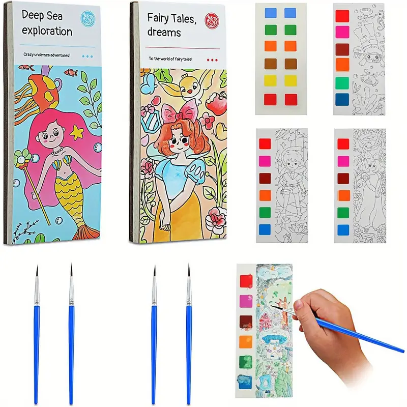 Best Deal for Pocket Watercolor Painting Book, Watercolor Paint Bookmark