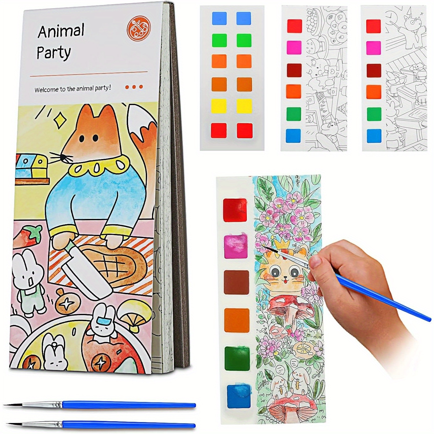 20sheets/set Pocket Watercolor Painting Book, Watercolor Bookmarks To Paint  Travel Pocket Watercolor Kit, Free Shipping For New Users