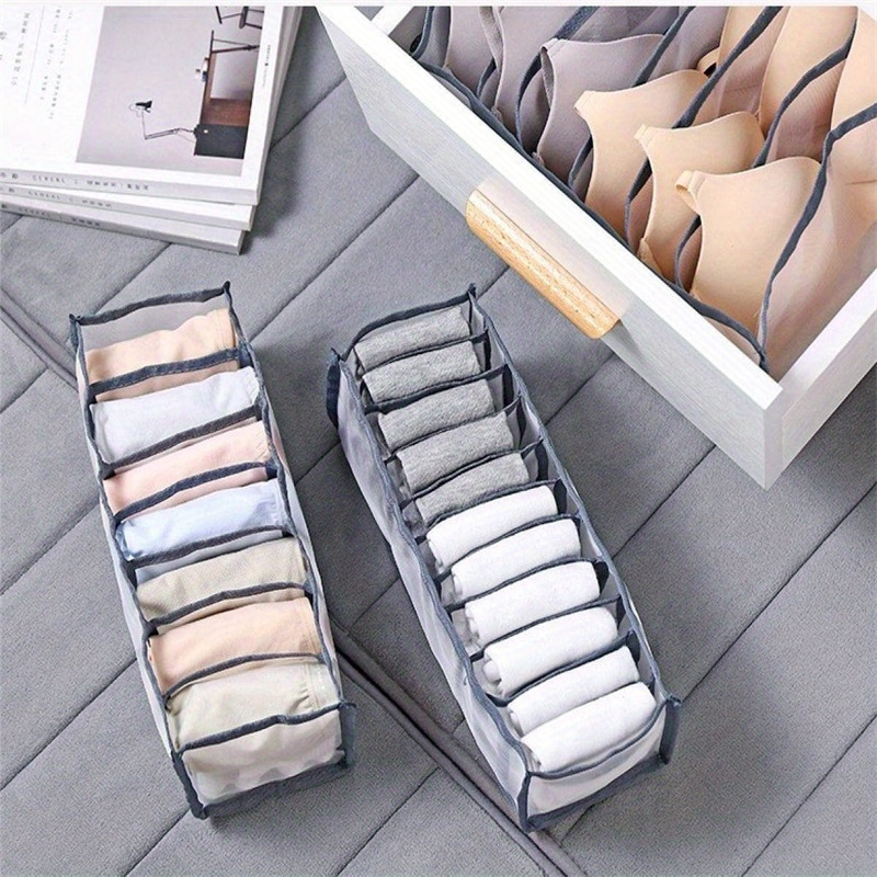 6 Pack Underwear Drawer Organiser for Bras Socks Panties