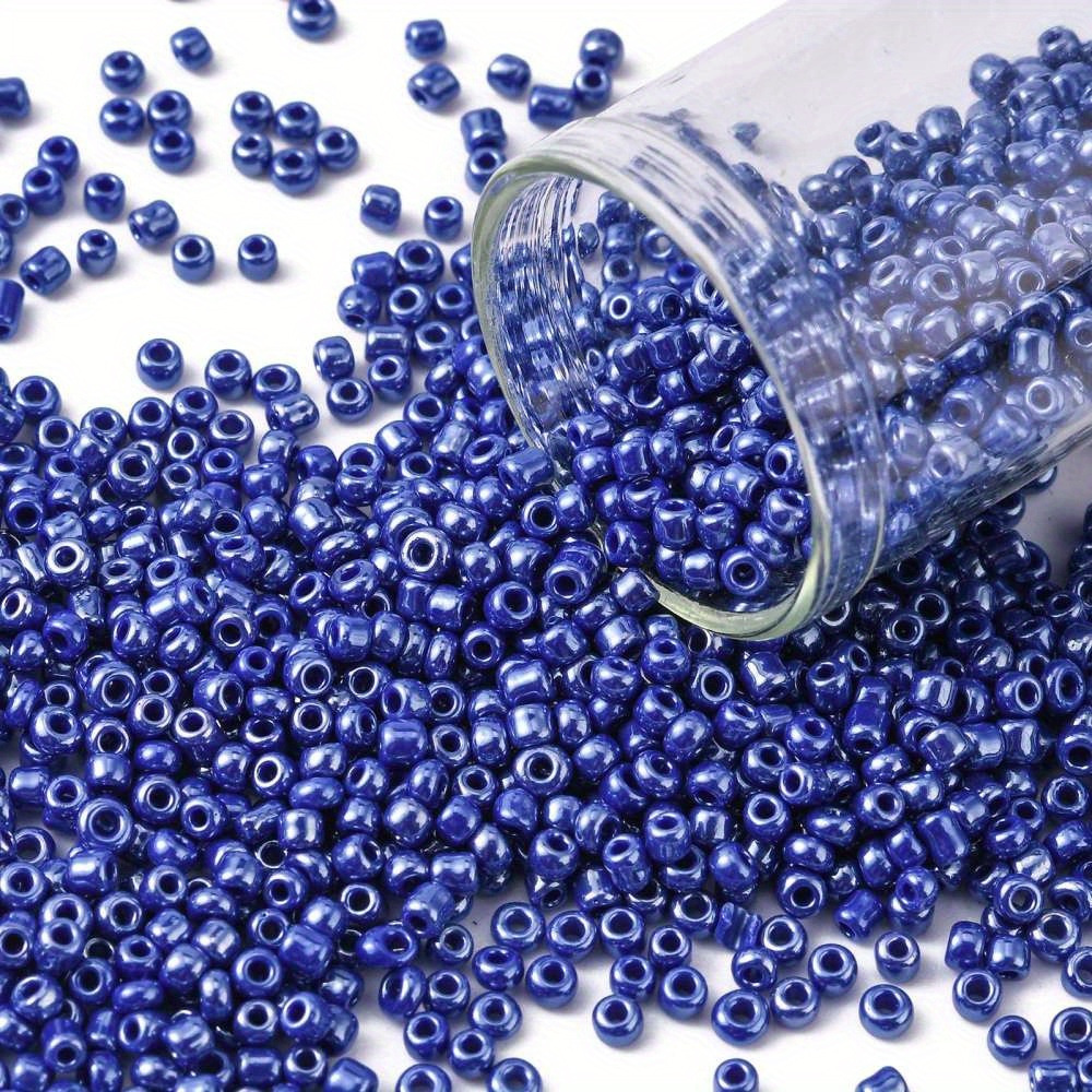 1pound 30000pcs glass seed beads opaque colors lustered Temu