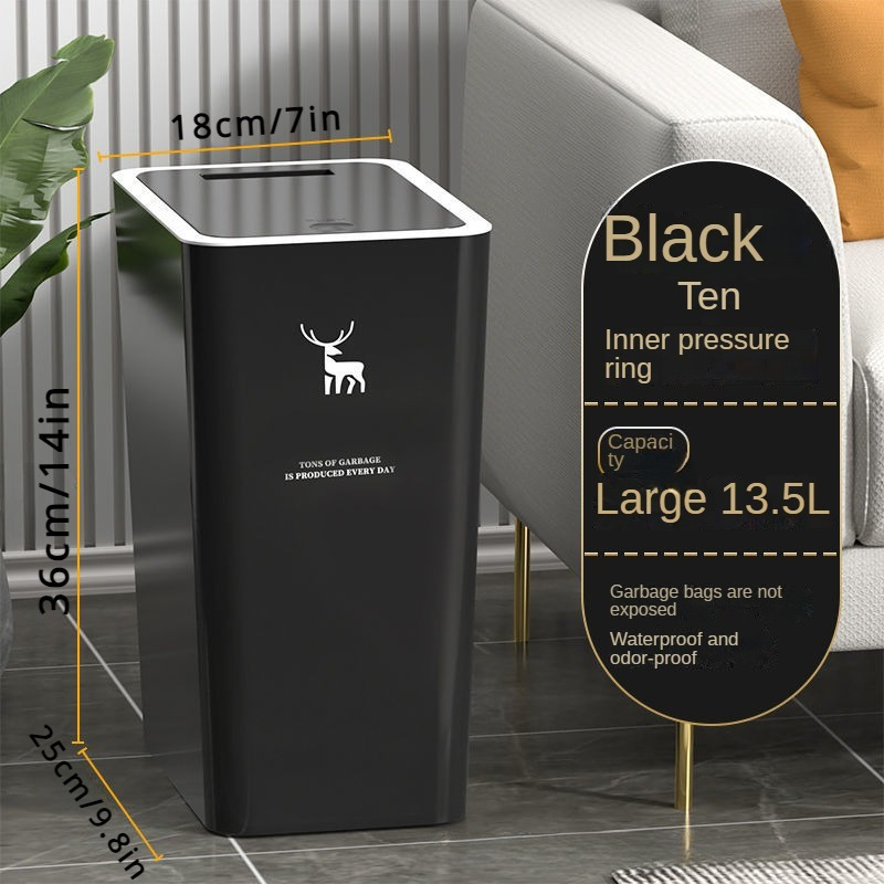 Neue 2023 Mülleimer mit Deckel mit Tulpe Blume Mülltonne Abfall Bin für  Küche Bad Schlafzimmer Kawaii Papierkorb - AliExpress