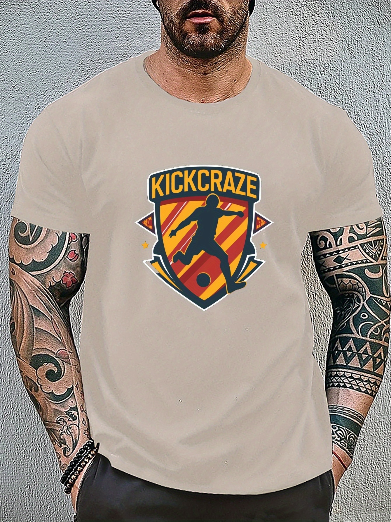 Camisetas Manga Corta Estampado Fútbol Hombre Camisetas - Temu Chile