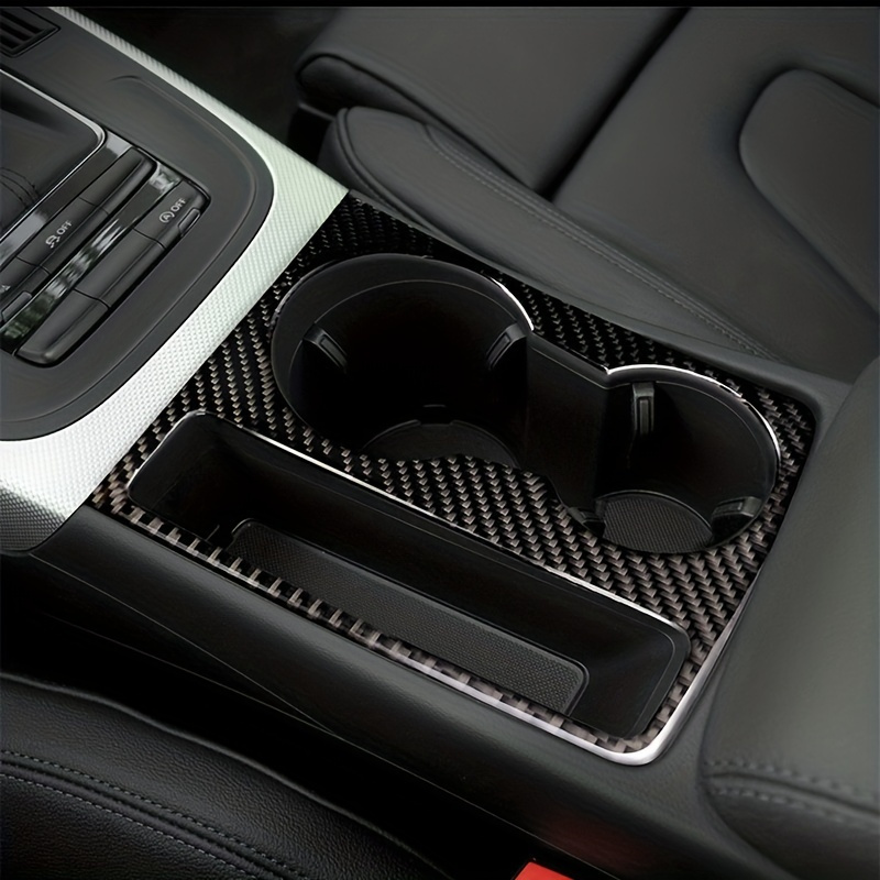 Kohlefaser Schaltknauf abdeckung Aufkleber Kopfrahmen für Audi A4