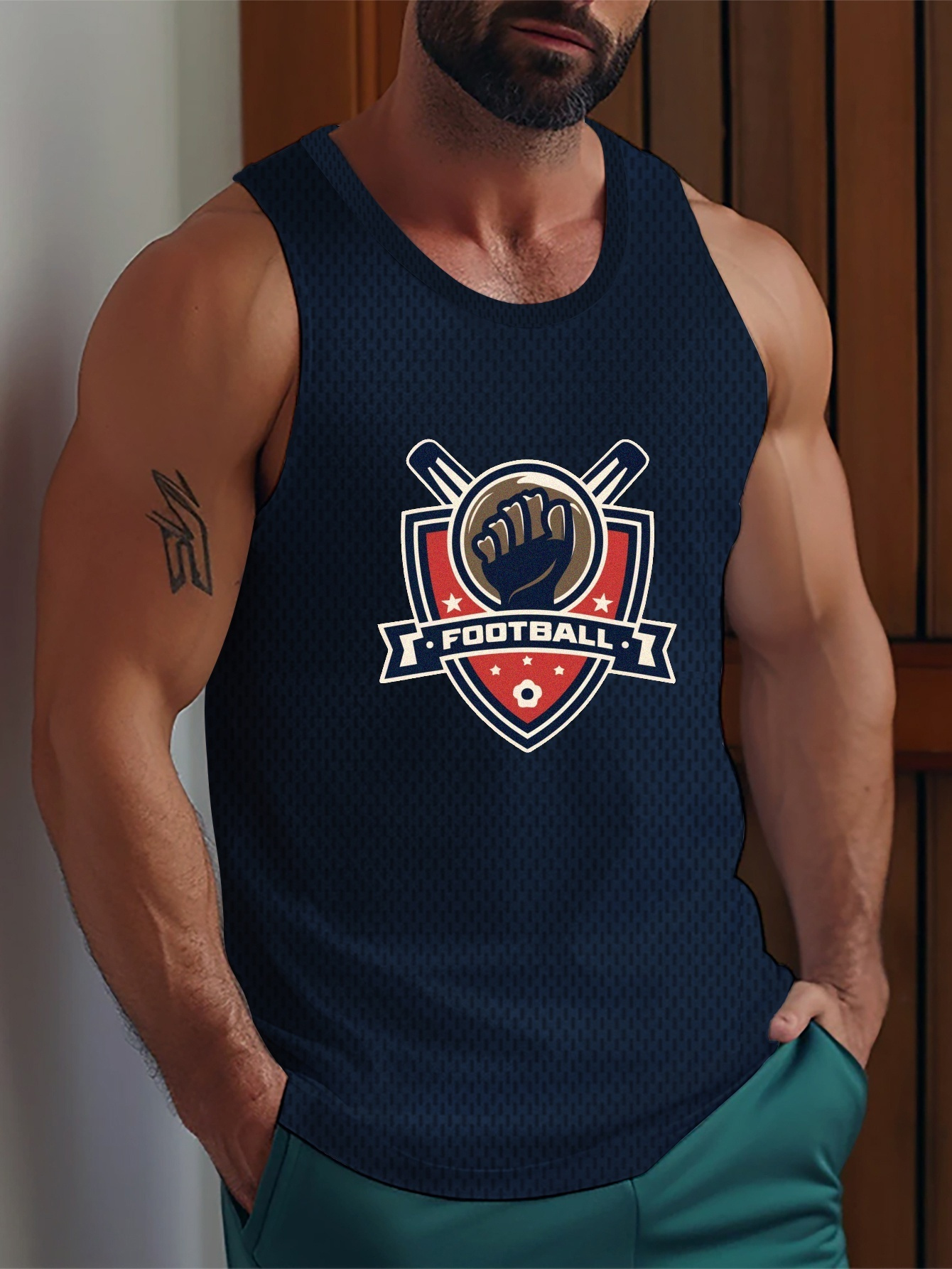 Mens hot sale football vest