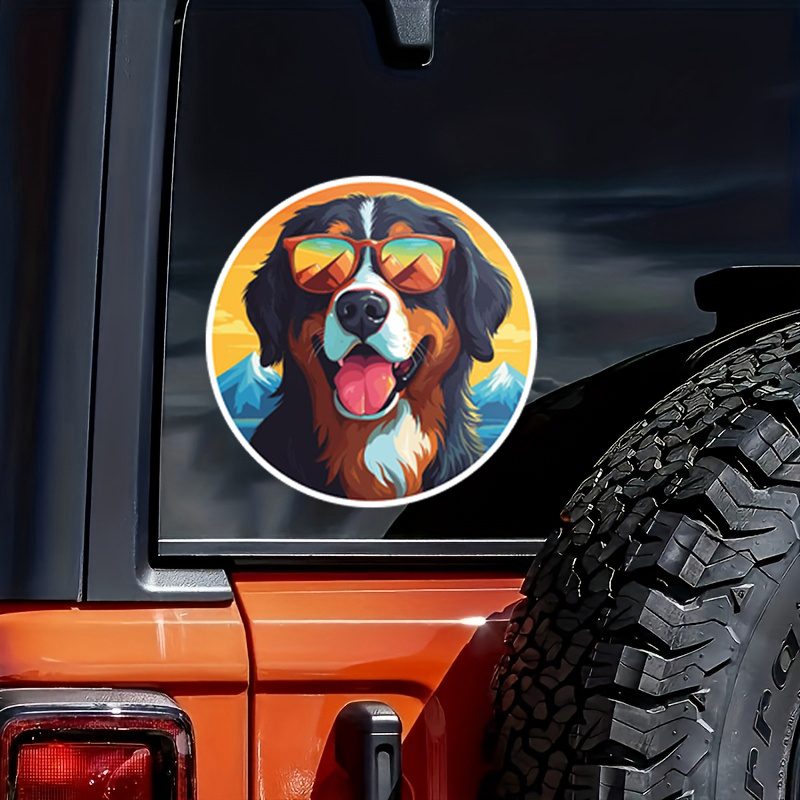 

Cool Bernese Mountain Dog Sticker - Waterproof Vinyl Decal For Car Bumper, Laptop, Water Bottle, Luggage, Wall, And Window