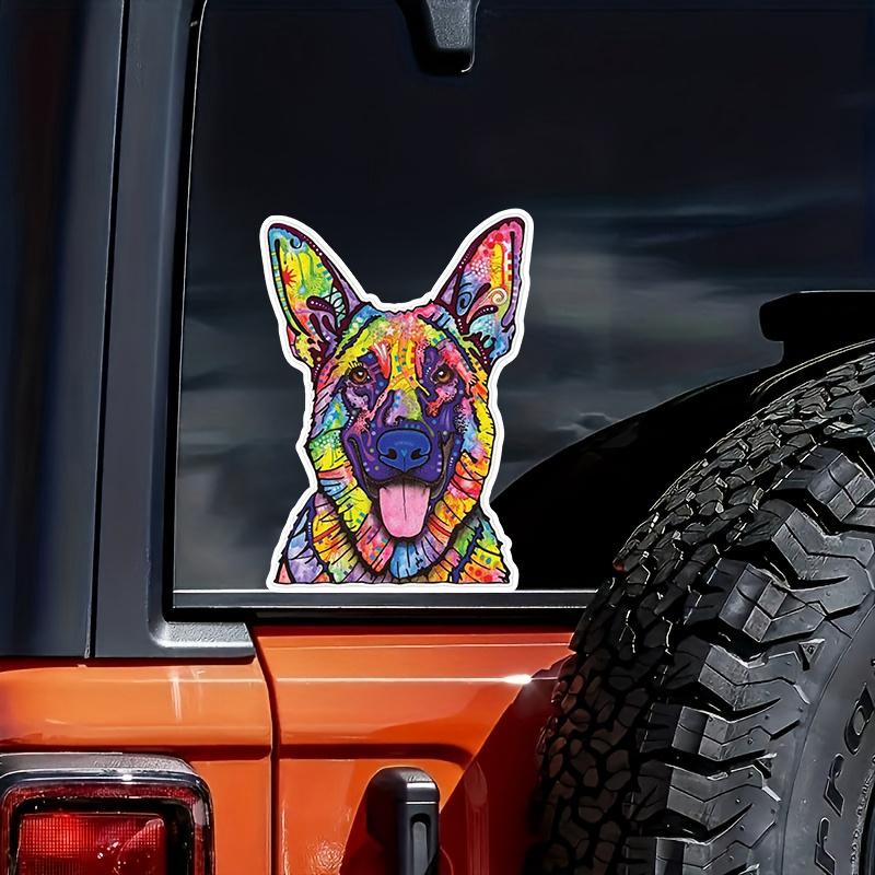 German Shepherd Vinyl Waterproof Sticker Decal Car Laptop - Temu Australia