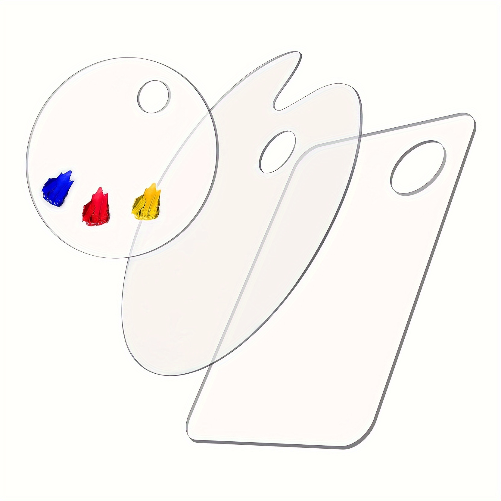Tavolozza Da Pittore In Plastica VEPEPE 9 Pezzi Tavolozza Per Dipingere Trasparente Facile Da Pulire 30 X 20 Cm Con Coltello Per Tavolozza In Plastica Pittura A Olio Antiaderrente Di Alta Qualità