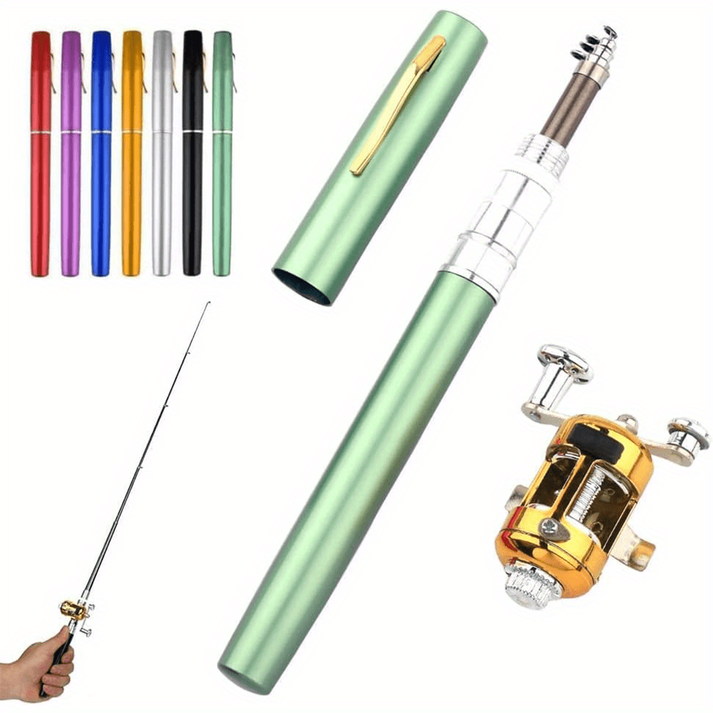 Pocket Fishing Rod Portable Telescopic Fishing Rod Pen Style - Temu Germany