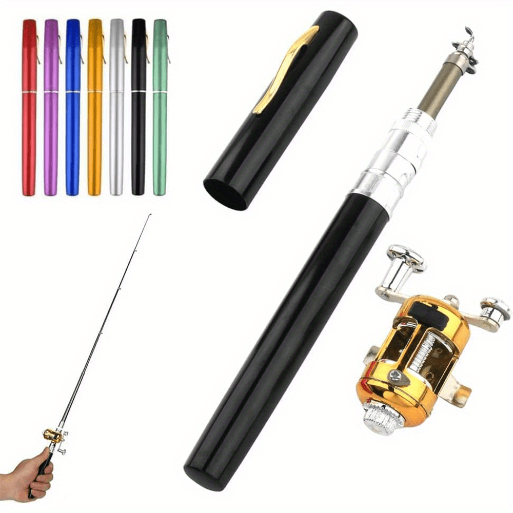 Pocket Fishing Rod Portable Telescopic Fishing Rod Pen Style - Temu Canada