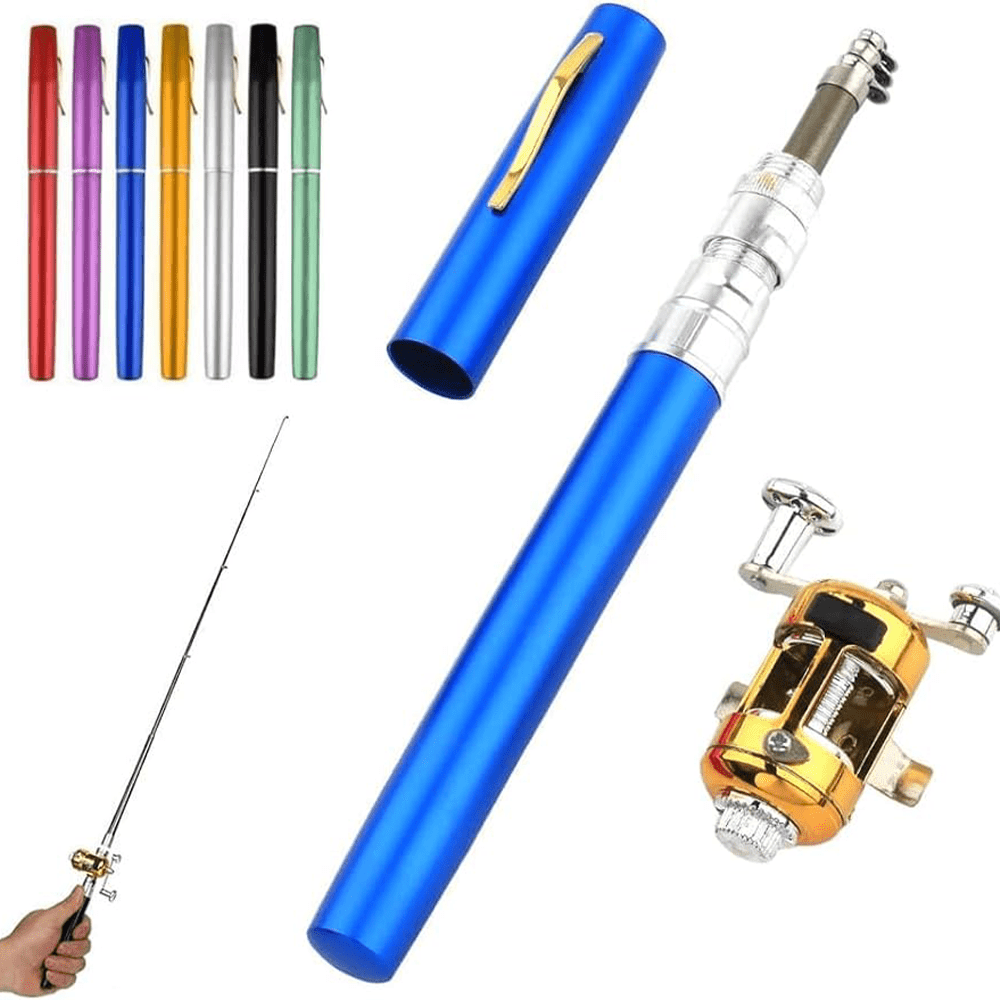 Pocket Size Fishing Rod Newest Pen Fishing Pole Portable - Temu