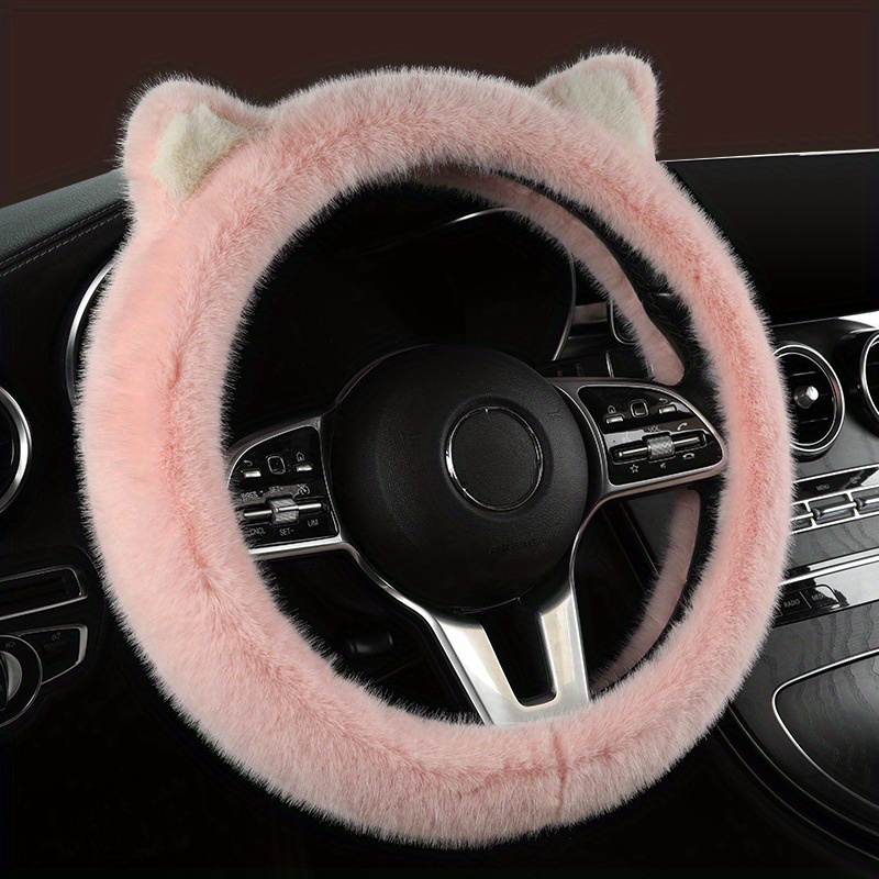 Dropship Green Cat Ear Winter Plush Steering Wheel Cover Warm Car Wheel  Protector Universal Car Accessories For Women to Sell Online at a Lower  Price
