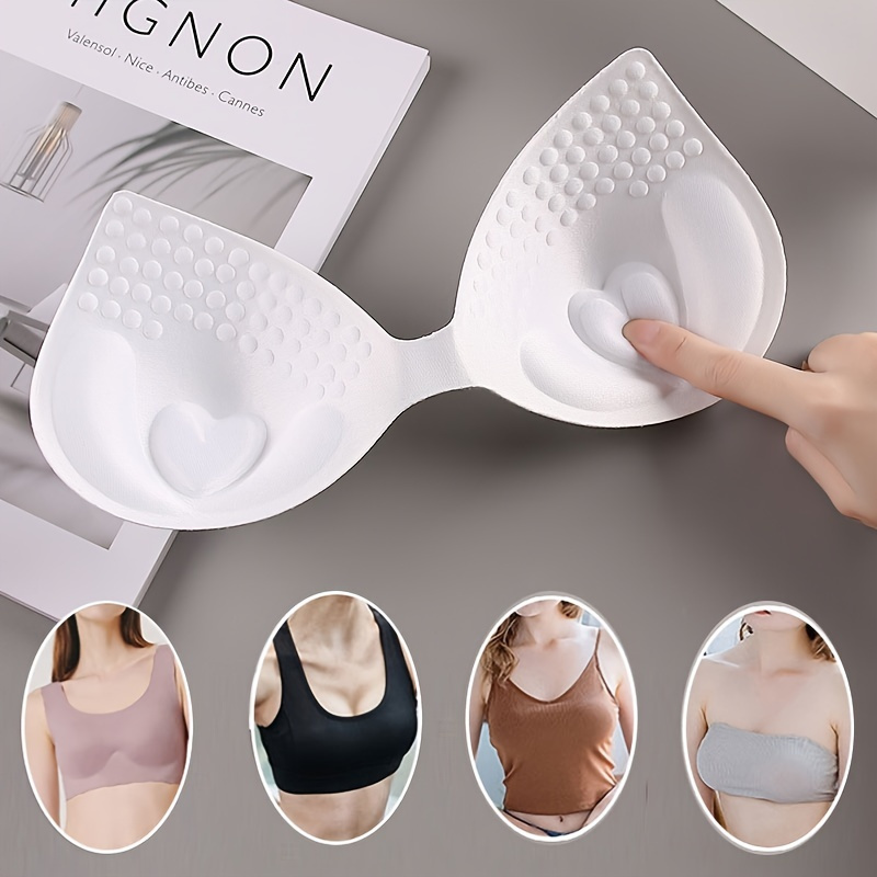 Invisible Bra Pad With Thick Breathable Sponge Pad, Self-adhesive Design  For Anti-slip, Push-up Effect