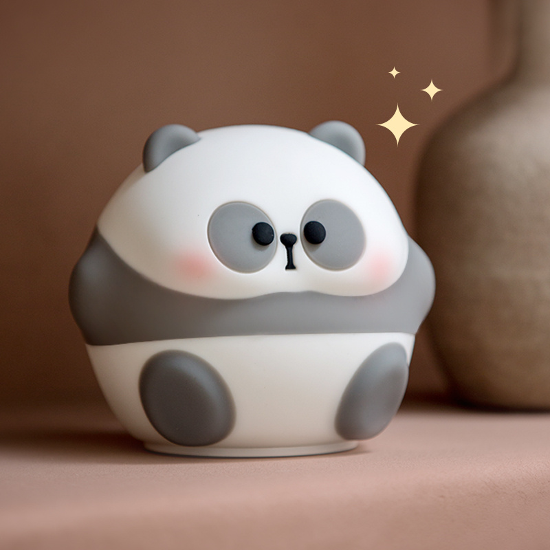 1pc LED Night Light, Cute Panda Cartoon Animals Silicone Lamp, USB Rechargeable Timing Sleeping Lamp, Creative Bedroom Bedside Lamp, For Home Decoration Festival/Birthday Gifts details 8