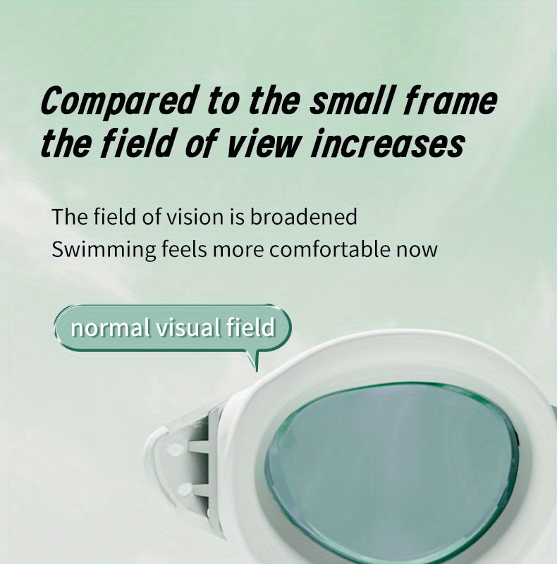 HD Anti-Fog Waterproof Swim Goggles for Adults - Large Frame, Durable PC Material, Perfect for Outdoor Leisure