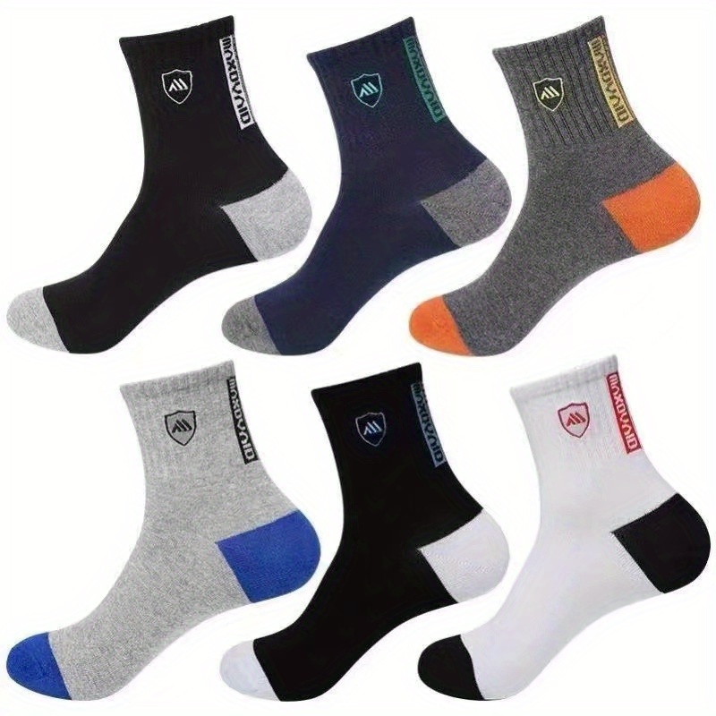 Random 5 Pairs Of Socks Multicolor Men's Mid-calf Spring Summer Autumn New Socks