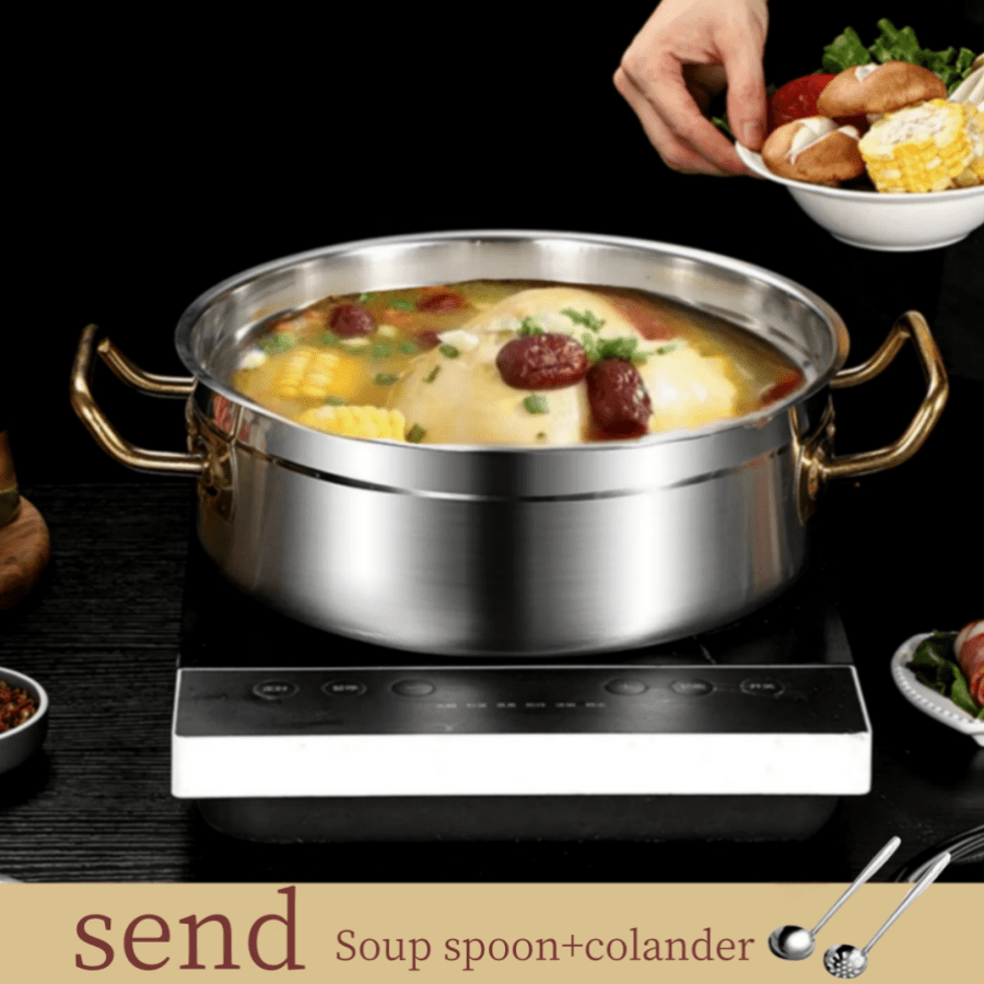 1pc Korean Dutch Oven, Rice Pot, Nonstick Casserole Soup Pot With Lid,  Korean Stone Bowl For Induction Cooktop, Cookware
