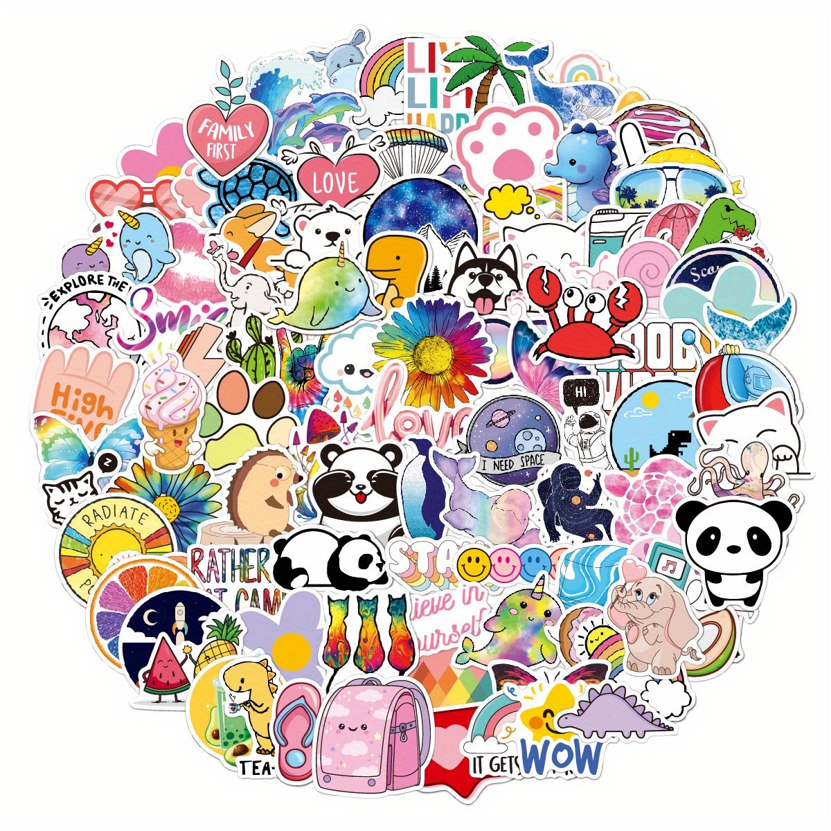 200 Pcs Anime Mixed Stickers,Vinyl Waterproof Greece