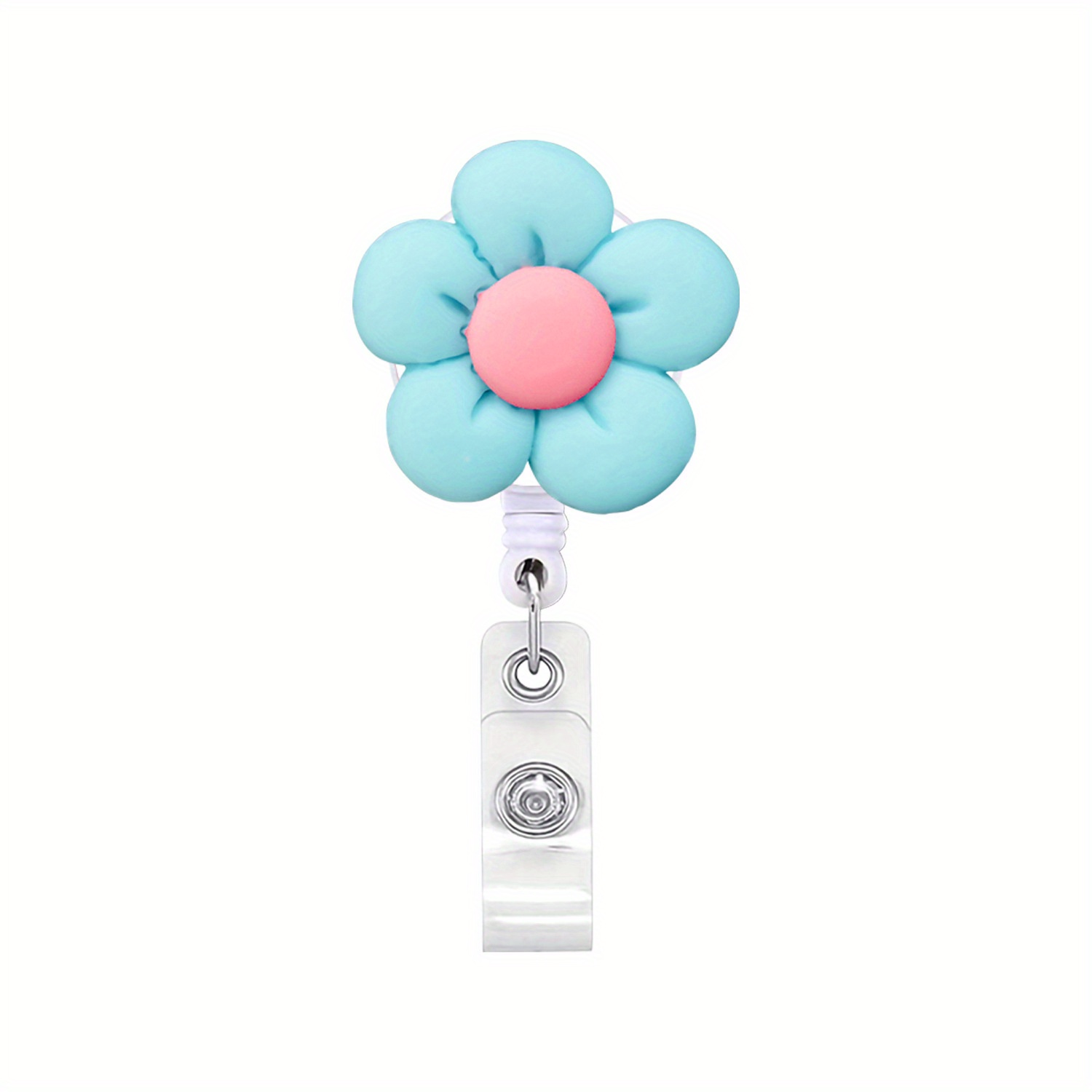 Colorful Flower Nurse Badge Reel Retractable Badge Holder - Temu