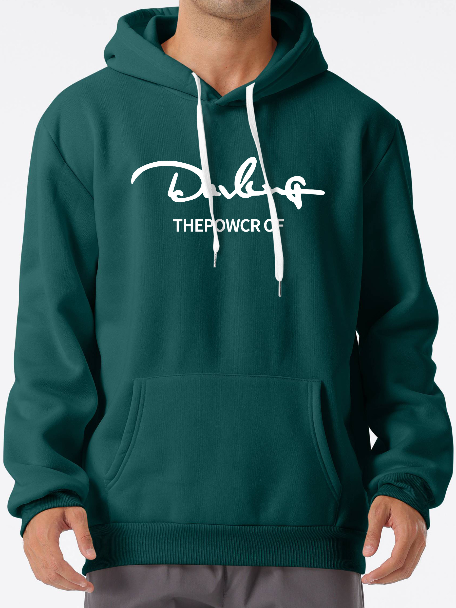 Retro Letter Print Hoodie Sweatshirt