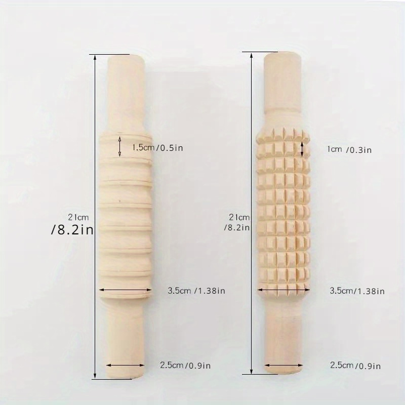 1pc Wooden Texture Mud Pressed Pattern Roller Rod Texture Rolling Pin  Embossed Polymer Clay Ceramic Pottery Art Diy Baking Tool - Arts, Crafts &  Sewing - Temu Canada