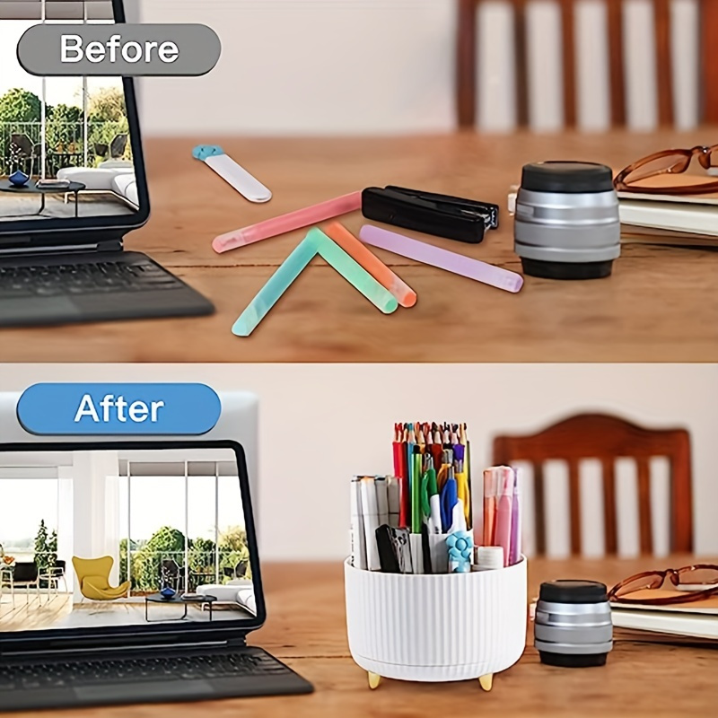 360 Degree Rotation Pen Holder Pencil Holder Desk Desk - Temu Canada