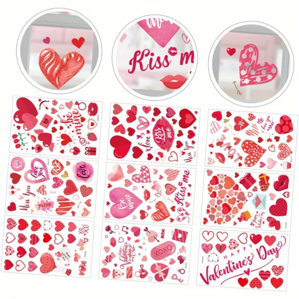StickerTalk 5inx5in Happy Valentines Day Bumper Sticker Vinyl Decal Window Stickers Decals