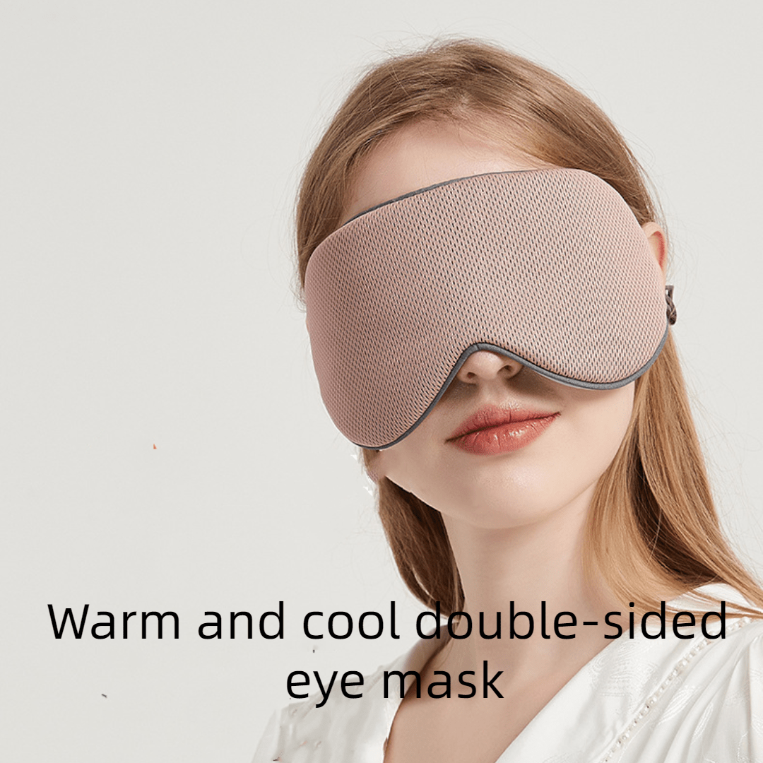 New Cool Temperature Dual Purpose Blackout Travel Eye Mask - Temu Canada