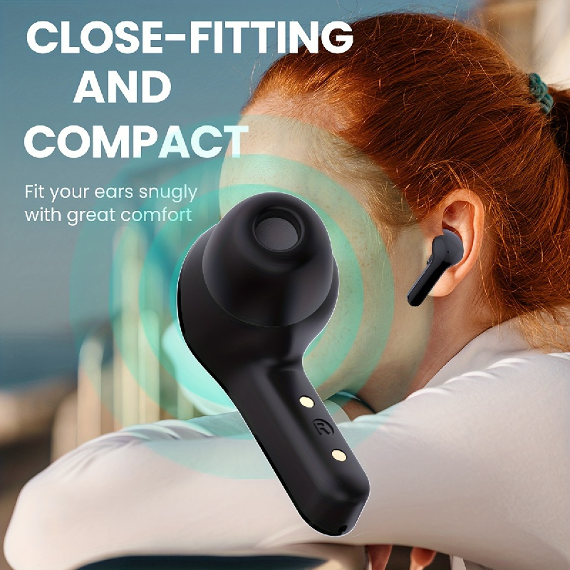 Transparent TWS, Capless Design, 5.3 Colorful True Wireless Stereo Earbuds, Silicone In-Ear, Touch Button, Digital Display Of Battery Capacity, Low L_voghion.com