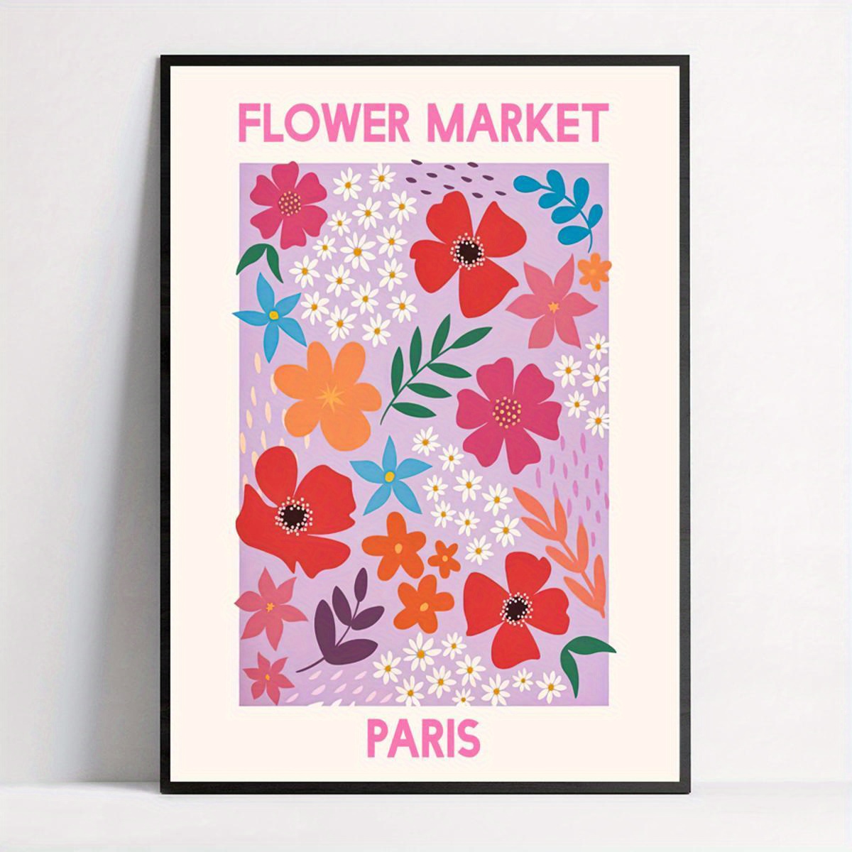 Flower Poster Coquette Room Decor Poster Wall Art Retro Flower Poster  Botanical Wall Art Flower Market Poster New Apartment Gift