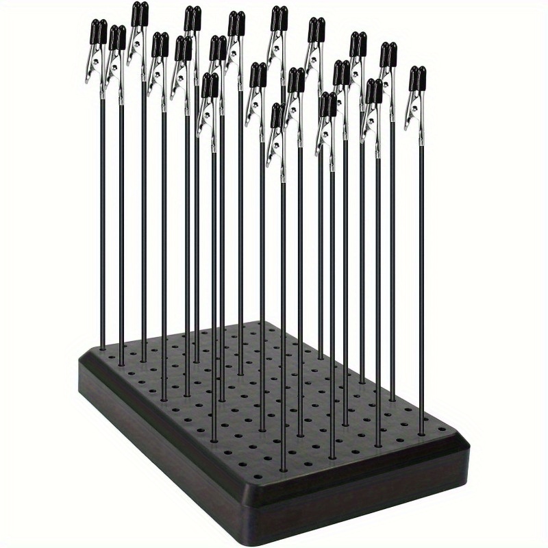 Model Painting Stand Base Holder and 12pcs Magnetic Bendable Alligator Clip Sticks Set Modeling Tools for Airbrush Hobby Model Parts