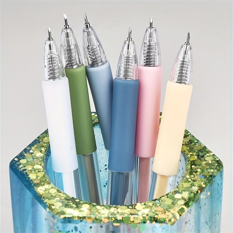 CLDURHGE 3 Pcs Crayon Cutter Stylo avec Lame Céramique Cutter Craft Pen  Mini Bureau Stylo Cutter Céramique Lame Coupe-Papier DIY Dessin Papier  Journal Dessin Étudiant Utilitaire : : Fournitures de bureau