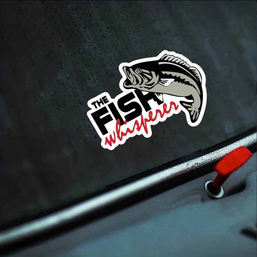 Outdoor Fishing Car Styling Niedliche Fisch-Aufkleber Persönlichkeit PVC  Tier-Aufkleber Aufkleber Auf Motorrad Sonnenschutz Und Wasserdichte