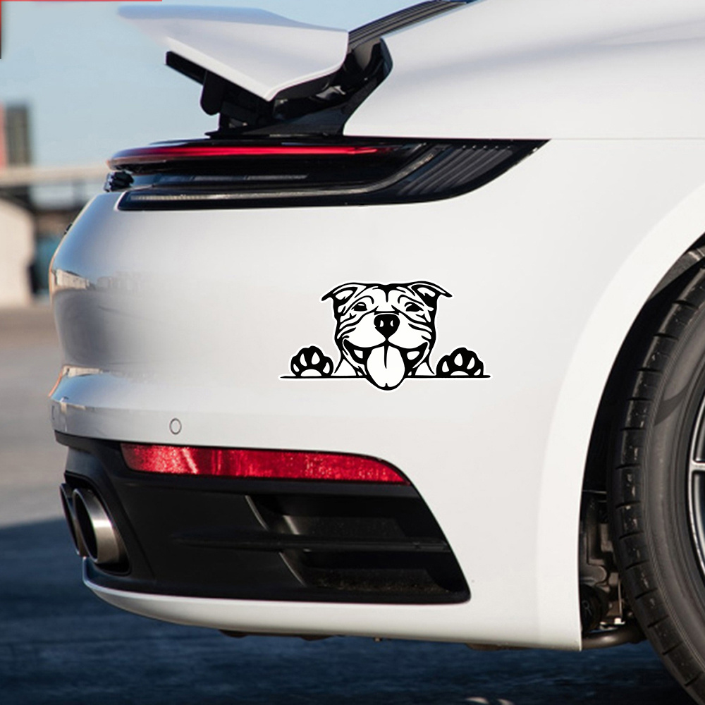 

Make Your Car Stand Out With These Eye-catching Pitbull Dog Car Stickers!